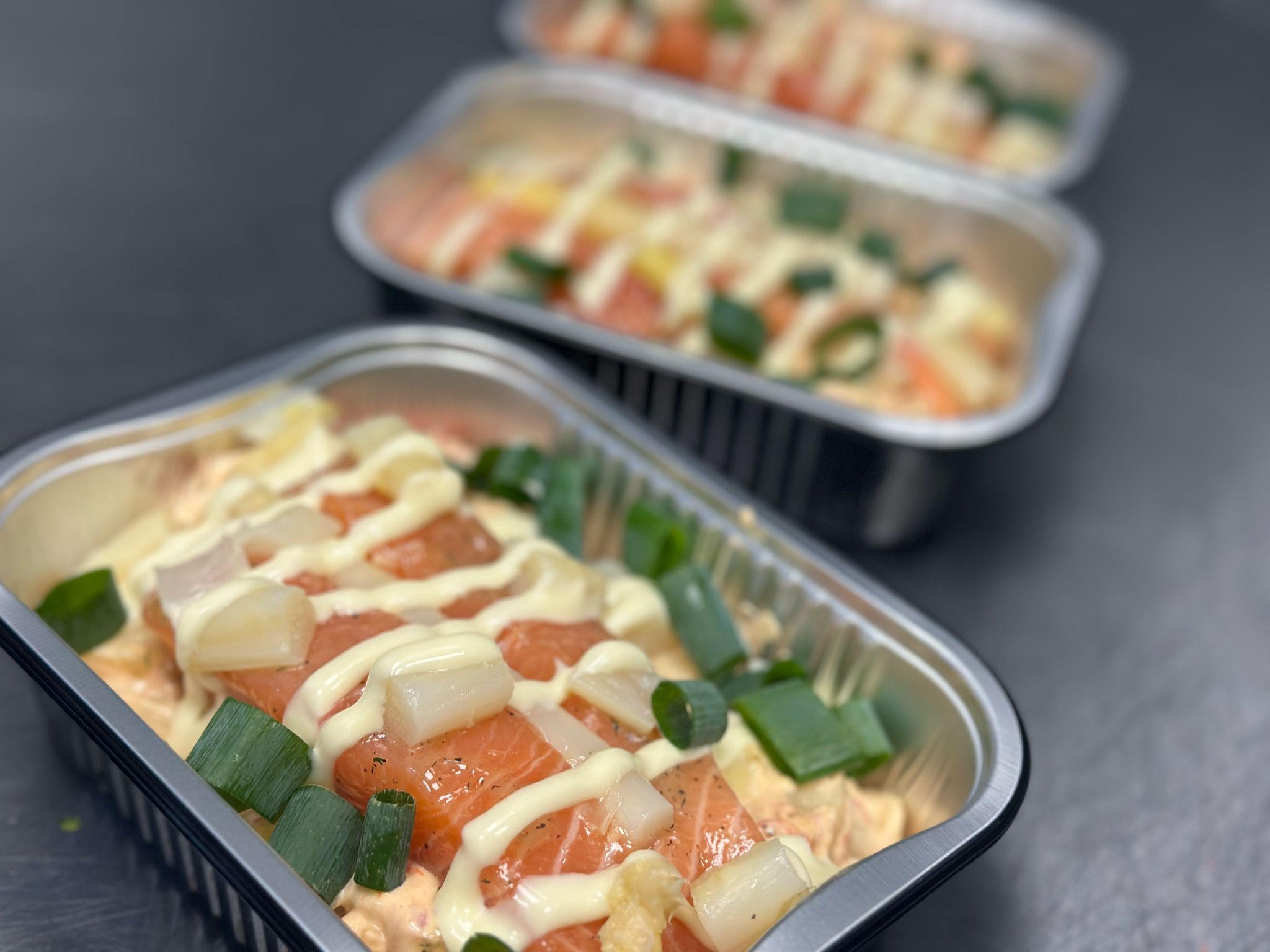 Ovenschotel met zalm en asperges